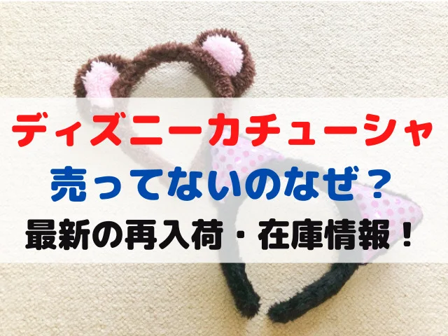 ディズニー カチューシャ 売ってない 理由 なぜ 再入荷 再販 いつ 在庫 2022